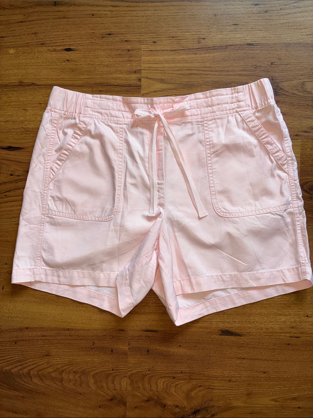 Talbots Soft Pink Drawstring Cotton Casual Shorts